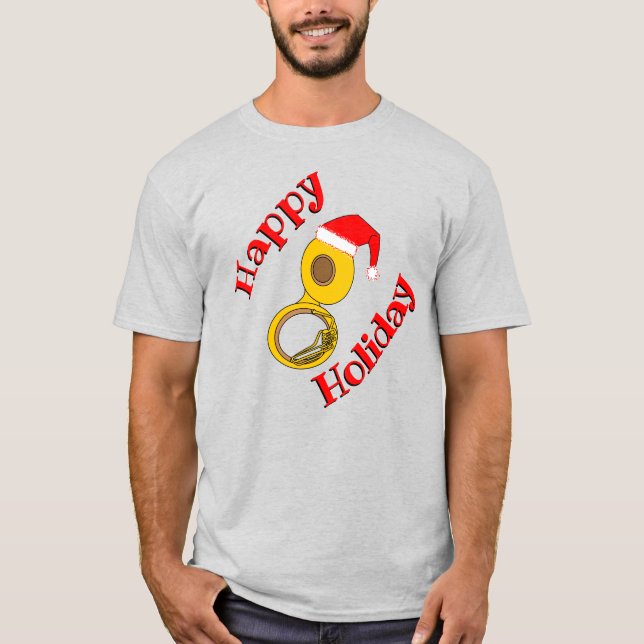 Camiseta Santa Hat Tuba (Anverso)