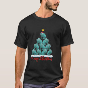 Camiseta Santa Hat Ugly Xmas Gracioso Árbol de Navidad Cham
