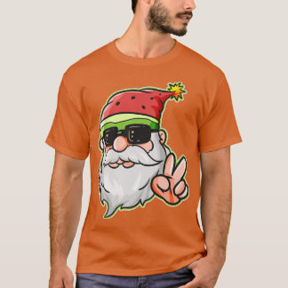 Camiseta Santa Hat Watermelon Victoria Rótulo Cristales de 