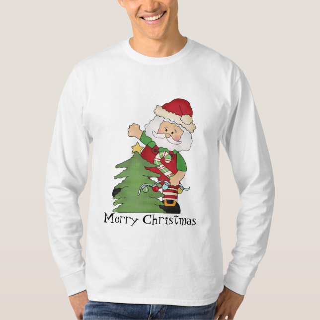Camiseta Santa Holiday para hombres (Anverso)