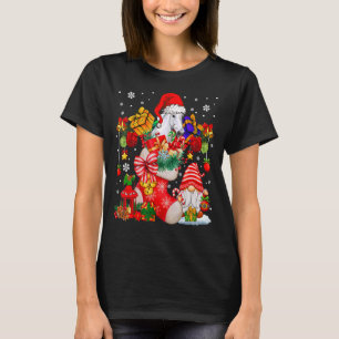 Camiseta Santa Horse Dentro De La Noche De Navidad Con Pres