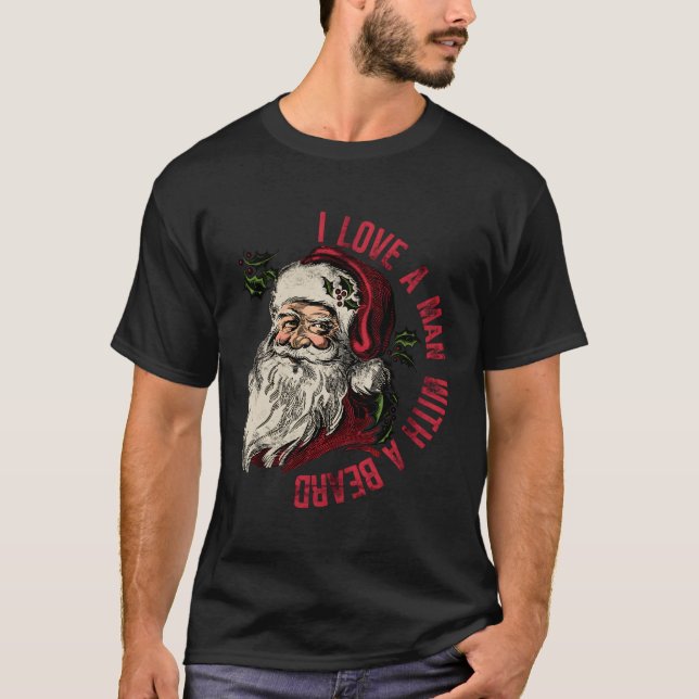 Camiseta Santa I Amo A Un Con Barba (Anverso)