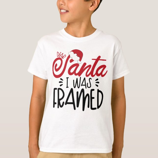 Camiseta Santa I estaba enmarcada (Anverso)