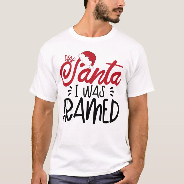 Camiseta Santa I estaba enmarcada (Anverso)