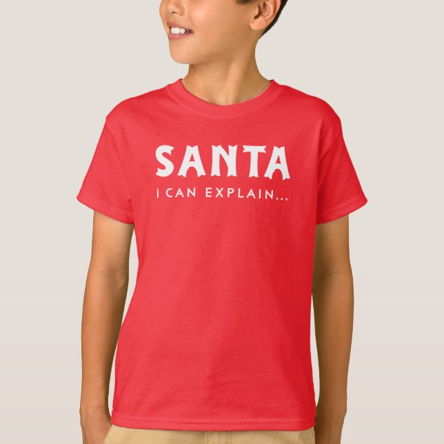Camiseta Santa I puede explicar las divertidas vacaciones (Anverso)