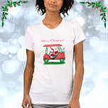 Camiseta Santa In Golf Cart Merry Christmas T-Shirt<br><div class="desc">Santa está tocando los enlaces en este festival de Feliz Navidad Par-Tee Golf!</div>
