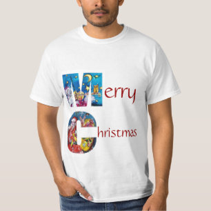 CAMISETA SANTA INSPIRADA CON NAVIDADES GIFTS MONOGRAM