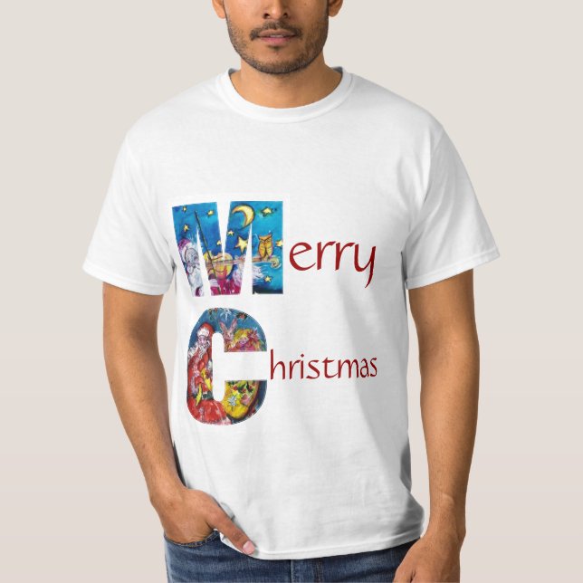 CAMISETA SANTA INSPIRADA CON NAVIDADES GIFTS MONOGRAM (Anverso)
