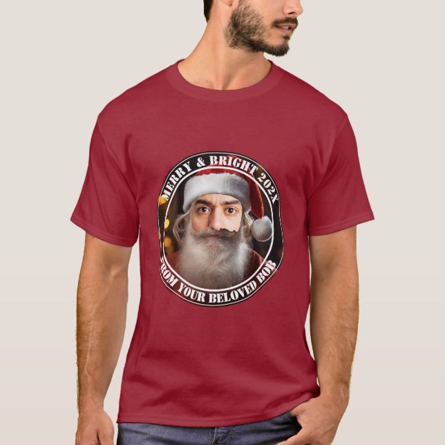 Camiseta ¡Santa Instante! Solo añade tu cara. (Anverso)