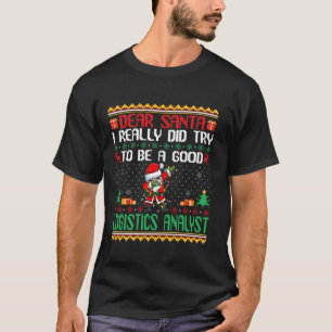 Camiseta Santa intenta ser una buena analista de logística,