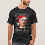 Camiseta Santa Joe Biden Alegra El 4 De Julio Uglys Christm<br><div class="desc">Santa Joe Biden Felicita a los Navidades del 4 de julio de Uglys Sweater</div>