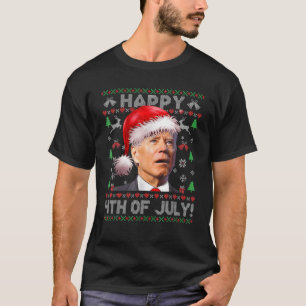 Camiseta Santa Joe Biden Alegra El 4 De Julio Uglys Christm