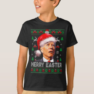 Camiseta Santa Joe Biden Divertido Alegre Pascua Navidad Fe