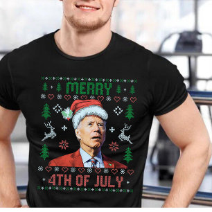 Camiseta Santa Joe Biden Felices Navidades del 4 de julio