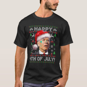 Camiseta Santa Joe Biden Feliz 4 De Julio A Los Navidades F
