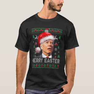 Camiseta Santa Joe Biden Funny Merry Easter Navidades Feo