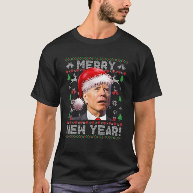 Camiseta Santa Joe Biden Funny Merry New Yee Navidades Ug (Anverso)