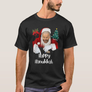Camiseta Santa Joe Biden Happy Hanukkah Navidades Funny