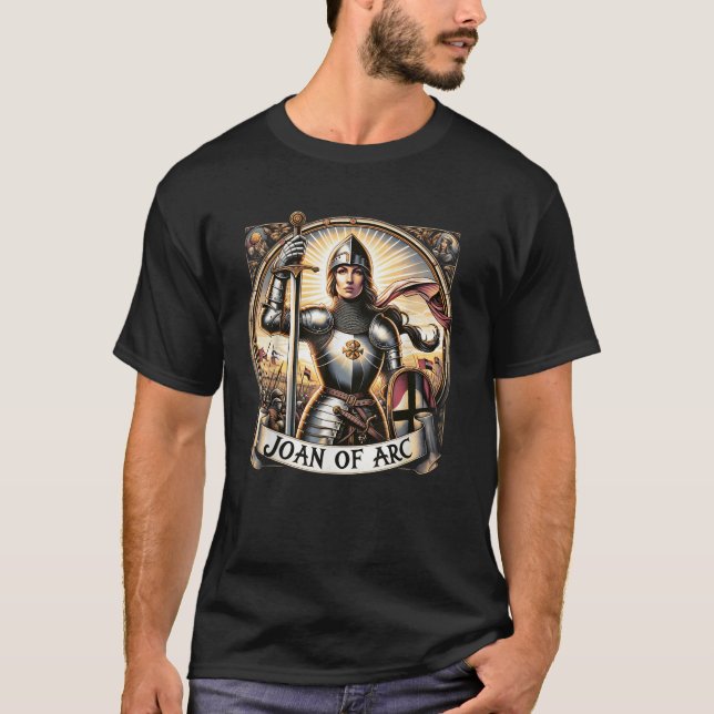 Camiseta Santa Juana de Arco católica (Anverso)