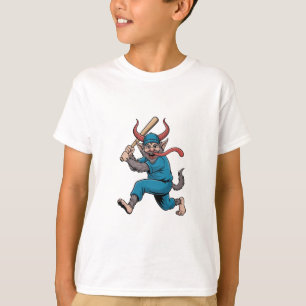 Camiseta Santa jugando béisbol jugador de béisbol de Navida