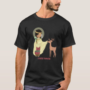 Camiseta Santa Kateri Tekakwitha Católica Santa Lirios De L