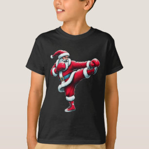 Camiseta Santa Kickboxing Boxeo Patada Deportes Geniales Cr