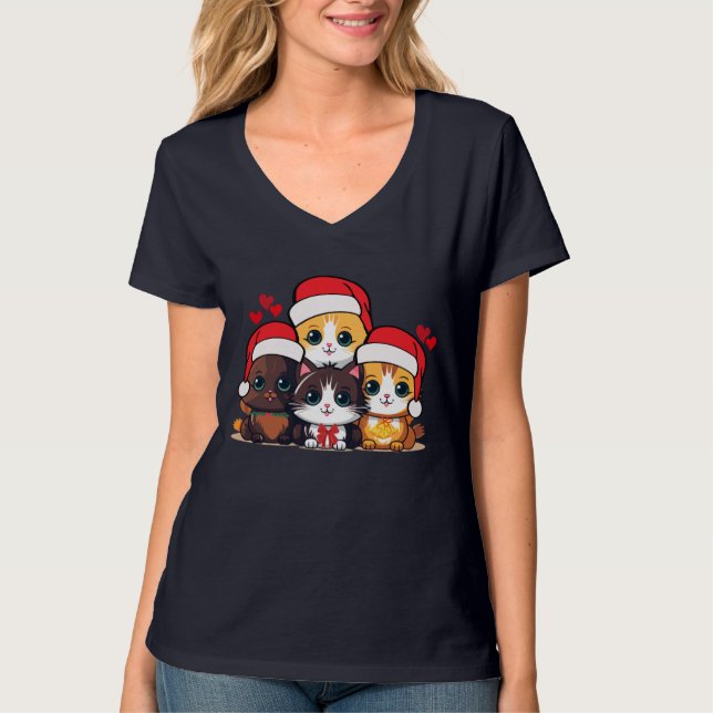 Camiseta Santa Kittens (Anverso)