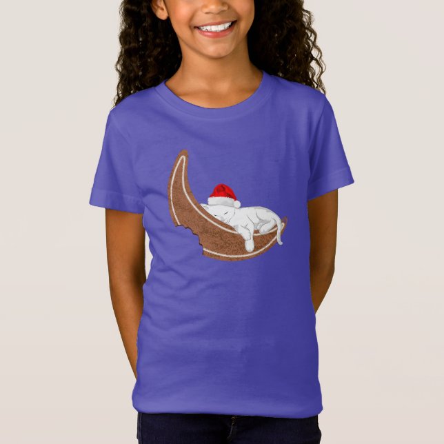 Camiseta Santa Kitty y la Luna de Gingerbread (Anverso)
