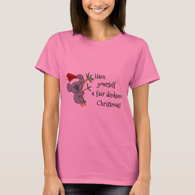 Camiseta Santa Koala - Fair Dinkum (Anverso)