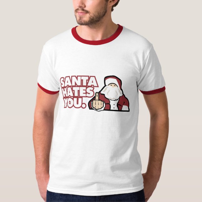 Camiseta Santa le odia (Anverso)