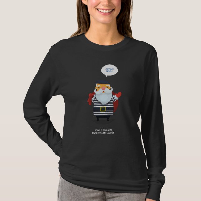Camiseta Santa (Le Pere Noel) Deseos (Anverso)