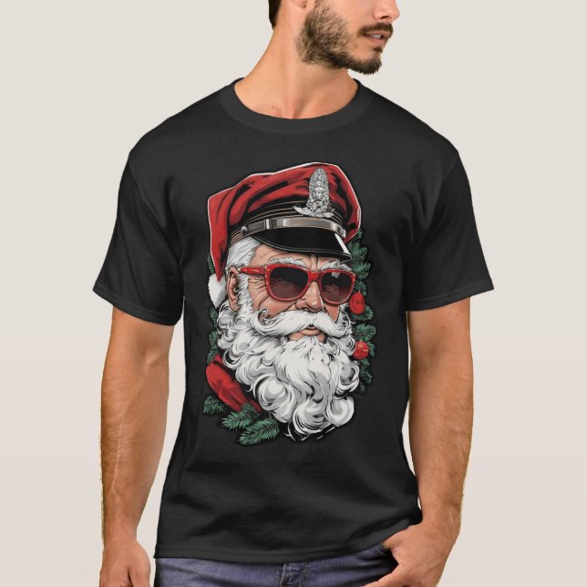 Camiseta Santa Leather Daddyom of Finlandribute Gay Christm (Anverso)