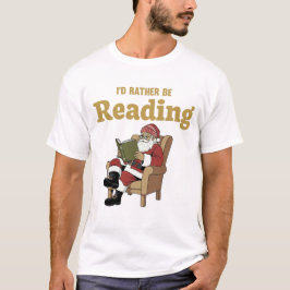 Camiseta Santa leyendo