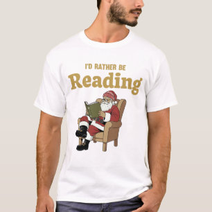 Camiseta Santa leyendo