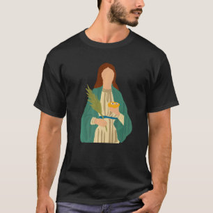 Camiseta Santa Lucía Patrona de los Ojos y Ciegos Católica