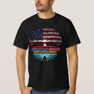 Camiseta Santa Lucía Santa Lucía Estadounidense Roots
