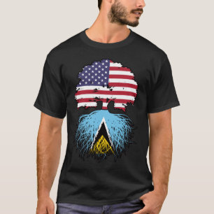 Camiseta Santa Lucía Santa Lucía Estadounidense Roots