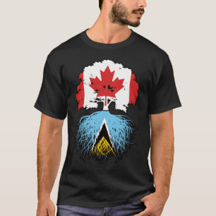 Camiseta Santa Lucía Santa Lucía Raíz canadiense de árbol c