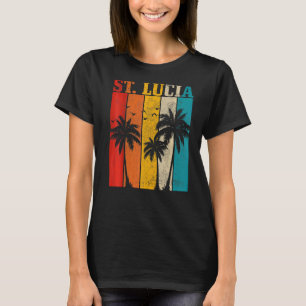 Camiseta Santa Lucía Vintage San Lucía Surfer Caribbean Sou