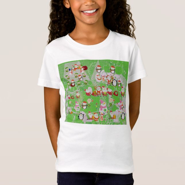 Camiseta Santa Magical Green New Year (Anverso)