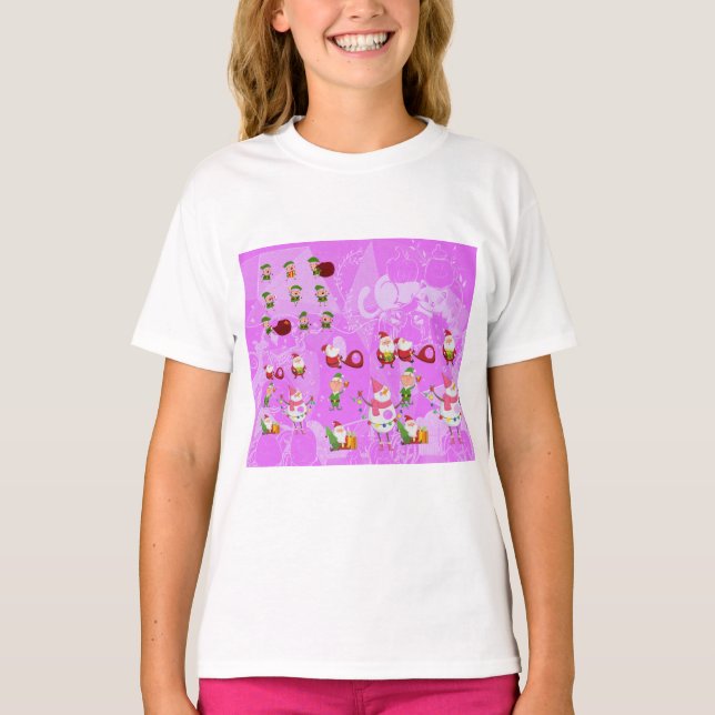 Camiseta Santa Magical Pink New Year  (Anverso)