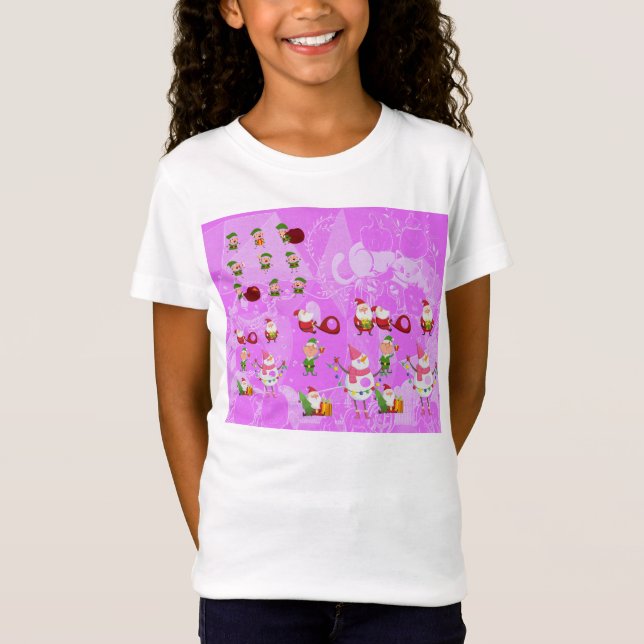 Camiseta Santa Magical Pink New Year  (Anverso)