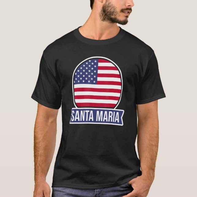 Camiseta SANTA MARIA Estados Unidos nombre de lugar Estados (Anverso)
