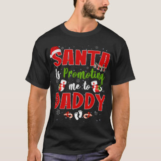 Camiseta Santa Me Está Promocionando A Papi El Embarazo En