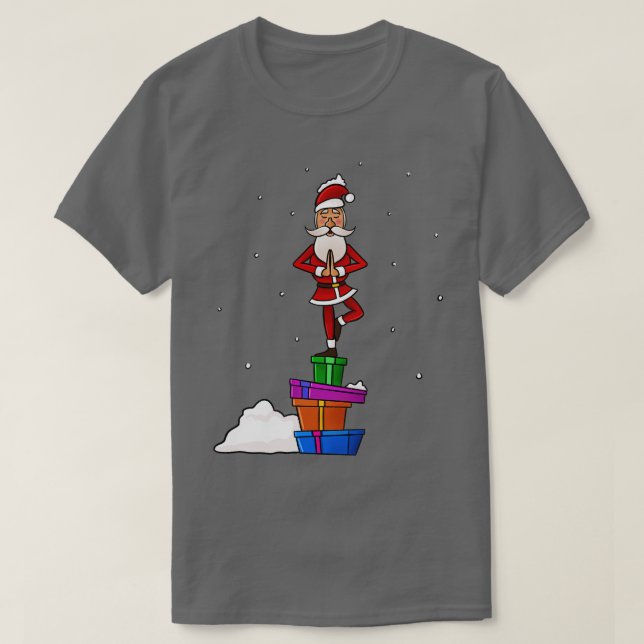 Camiseta Santa Meditando Una Pierna (Diseño del anverso)
