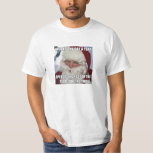 Camiseta Santa Meme