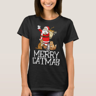 Camiseta Santa Meowy Catmas Feliz Navidad Gato s
