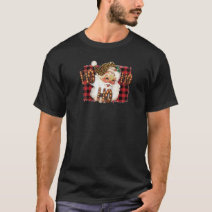 Camiseta Santa Merry Christma de la Vintage de Buffalo Rojo