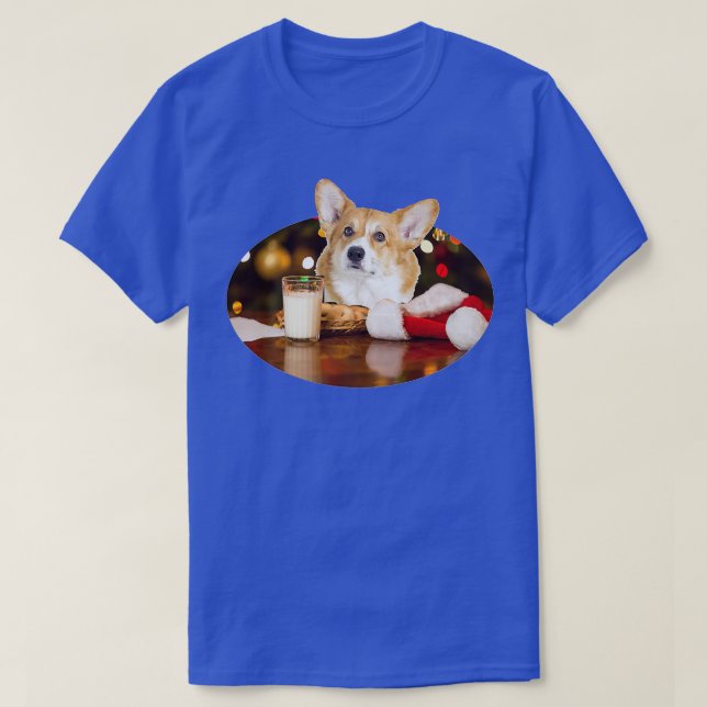 Camiseta Santa Milk N Cookies Perro Corgi1218 (Diseño del anverso)
