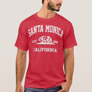 Camiseta Santa Mónica California CA estado vintage Atlético